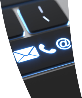 Contact buttons on keyboard